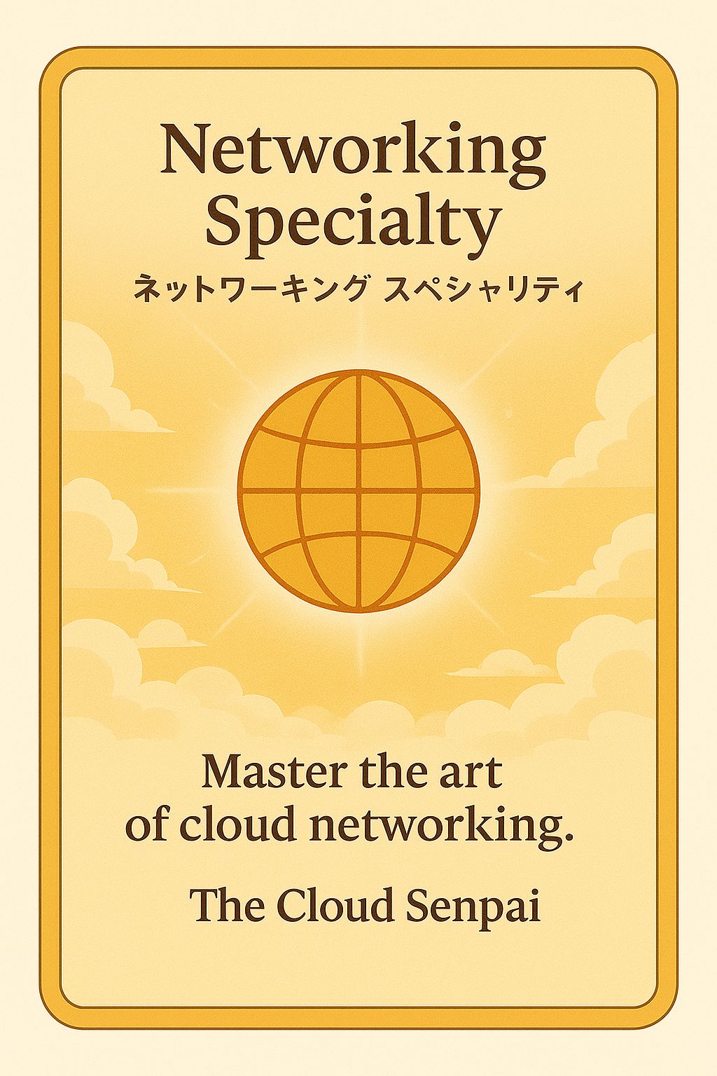 Networking Specialty — collectible anime-style card